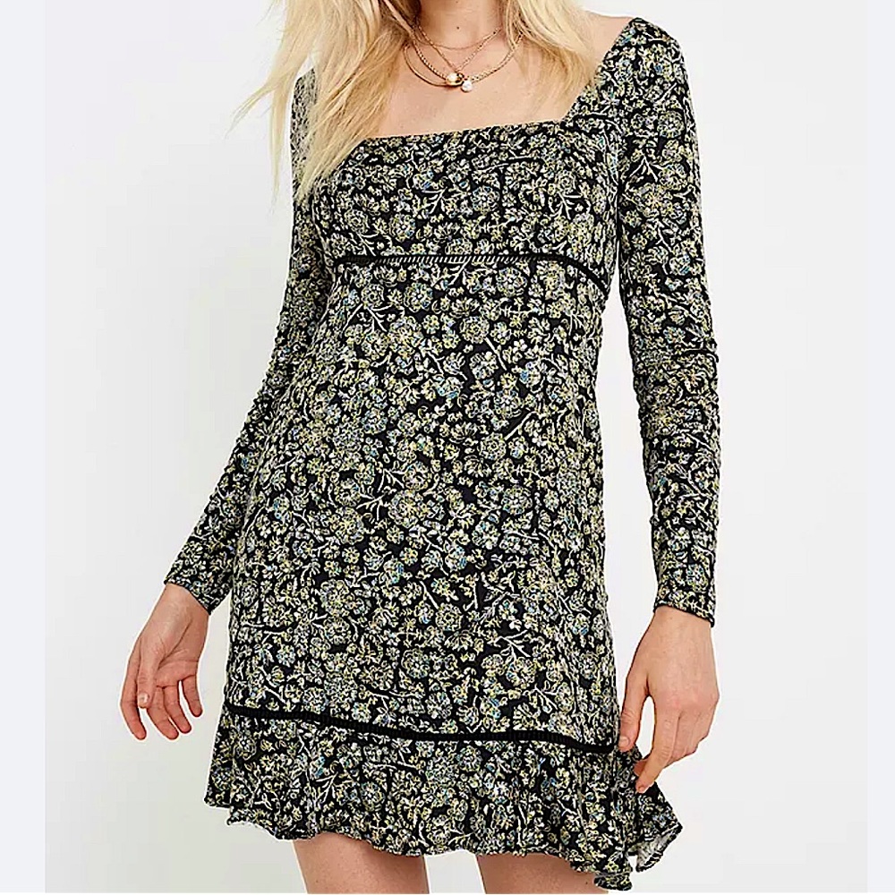 Free People boheme floral mini dress